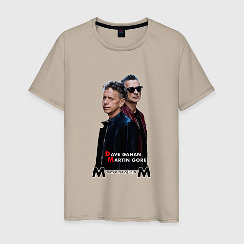 Мужская футболка Depeche Mode - Dave and Martin Memento Mori / Миндальный – фото 1