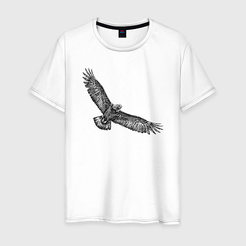 Мужская футболка Орёл порхает / Белый – фото 1