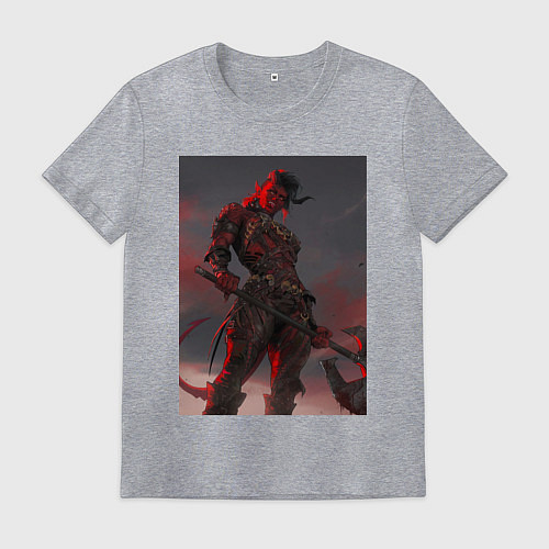 Мужская футболка Просто Карлах / Меланж – фото 1