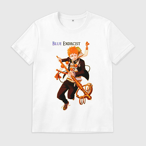 Мужская футболка Рензо из аниме синий экзорцист / Белый – фото 1
