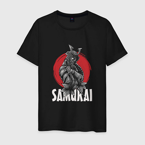 Мужская футболка Japanese samurai / Черный – фото 1