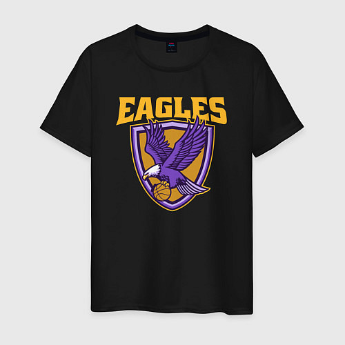 Мужская футболка Eagles basketball / Черный – фото 1