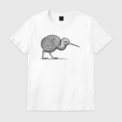 Мужская футболка Птица киви в профиль