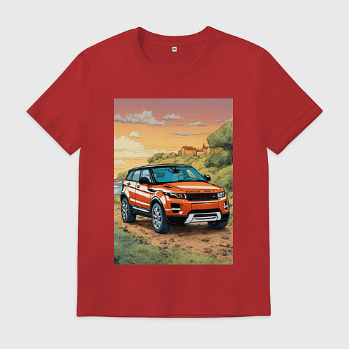 Мужская футболка Land rover evoque / Красный – фото 1