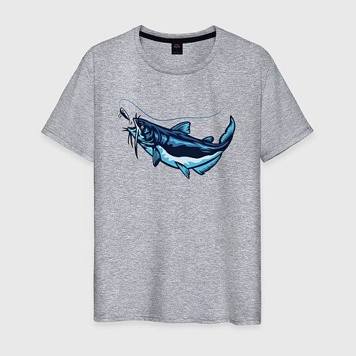 Мужская футболка Лазурная рыбка / Меланж – фото 1