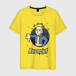 Мужская футболка Burnout - vault boy