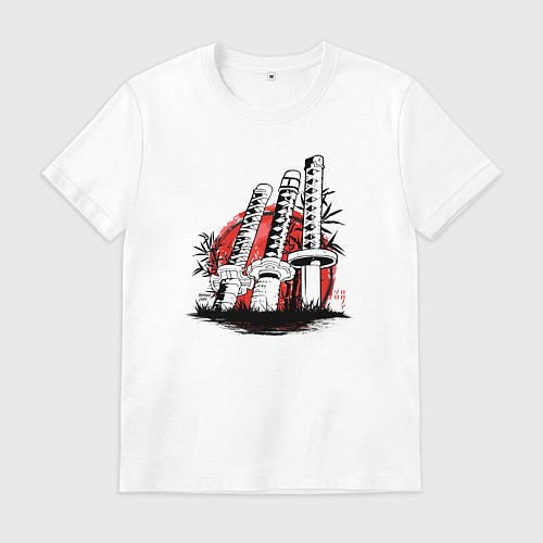 Мужская футболка Мечи Ророноа Зоро One Piece / Белый – фото 1