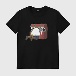 Мужская футболка Фрирен застряла в сундуке мимике