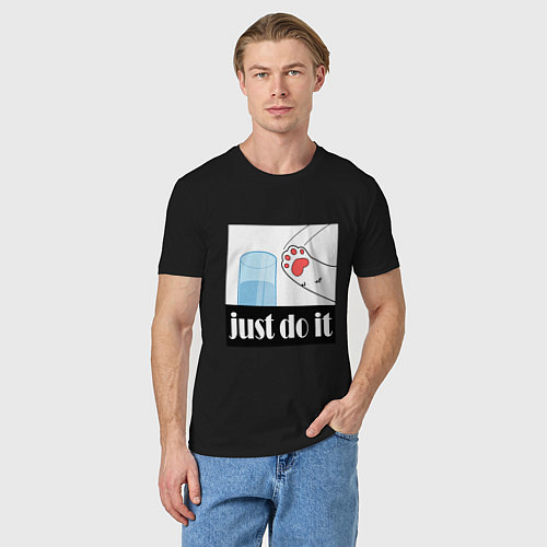 Мужская футболка Just do it / Черный – фото 3
