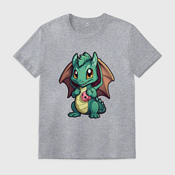 Мужская футболка Дракон новогодней мечты 2024