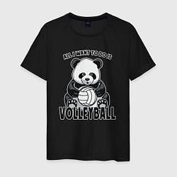 Мужская футболка Panda volleyball