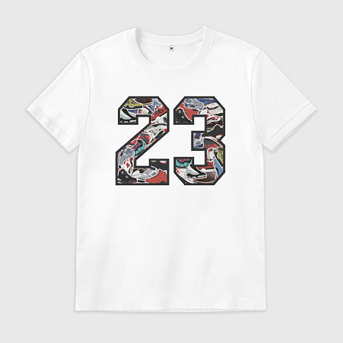 Мужская футболка Джордан 23 / Белый – фото 1