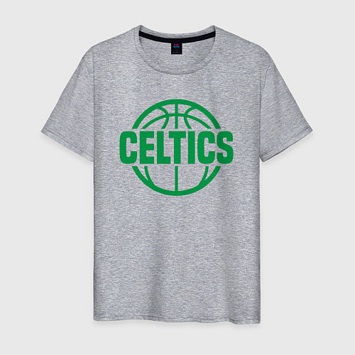 Мужская футболка Celtics ball / Меланж – фото 1