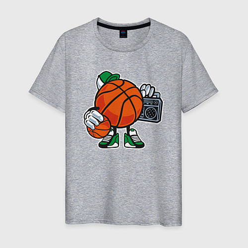 Мужская футболка Хип-хоп баскетбол / Меланж – фото 1