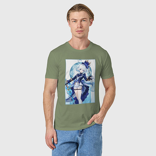 Мужская футболка Фурина - Геншин импакт / Авокадо – фото 3
