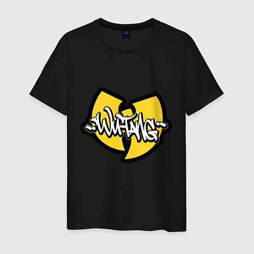 Мужская футболка Wu tang - logo / Черный – фото 1