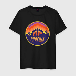 Футболка хлопковая мужская Phoenix basketball, цвет: черный