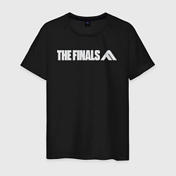 Футболка хлопковая мужская The finals logo, цвет: черный