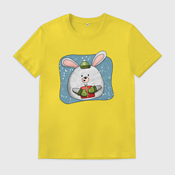 Мужская футболка Заяц с подарком