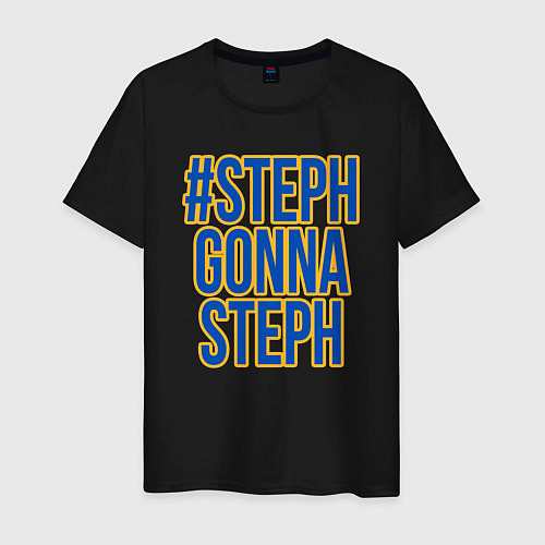 Мужская футболка Steph gonna Steph / Черный – фото 1