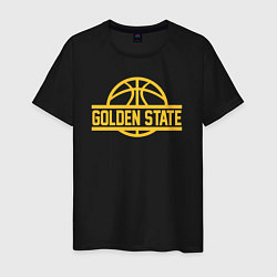 Футболка хлопковая мужская Golden State team, цвет: черный