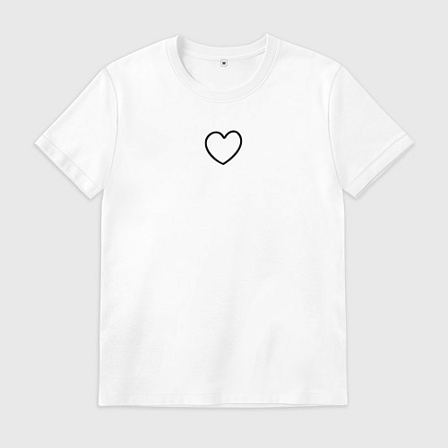 Мужская футболка Твое сердечко / Белый – фото 1