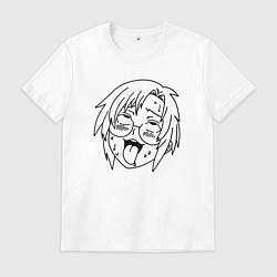 Мужская футболка Пошлая аниме девочка в очках