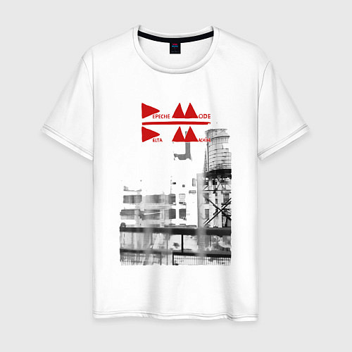 Мужская футболка Depeche Mode - Delta Machine tour logo / Белый – фото 1