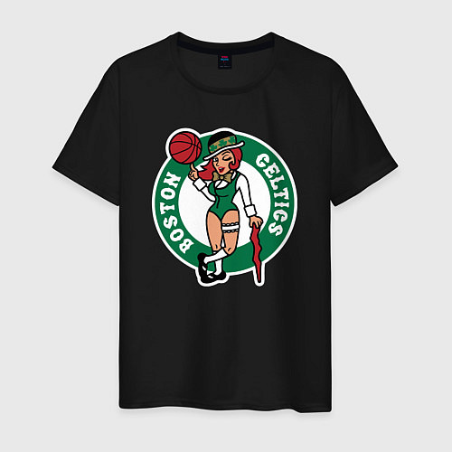 Мужская футболка Boston Celtics girl / Черный – фото 1