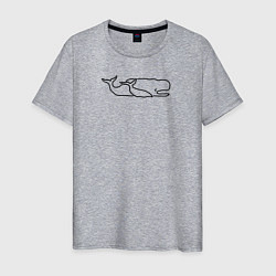 Мужская футболка Два кита