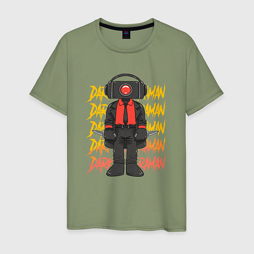 Мужская футболка Чёрный КамераМен / Авокадо – фото 1