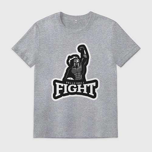 Мужская футболка Волейбольный бой / Меланж – фото 1