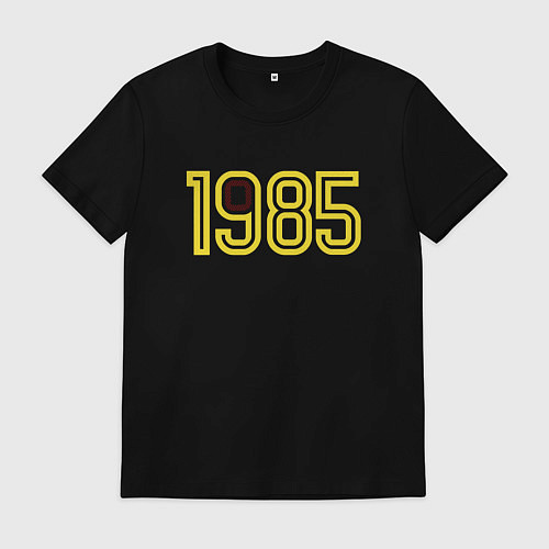 Мужская футболка 1985 год / Черный – фото 1