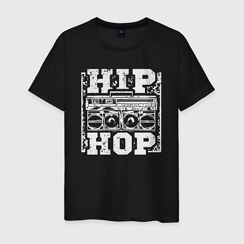 Мужская футболка Hip hop life / Черный – фото 1