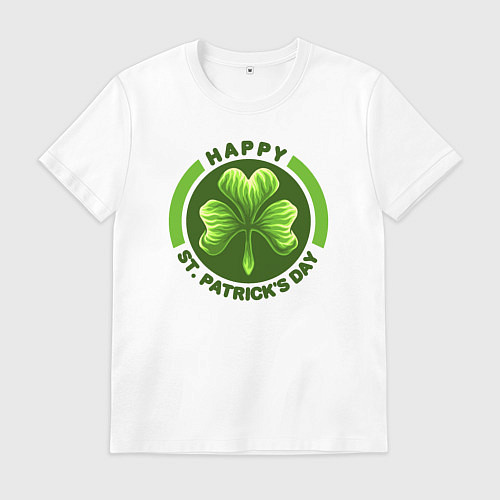 Мужская футболка Счастливого дня святого Патрика / Белый – фото 1