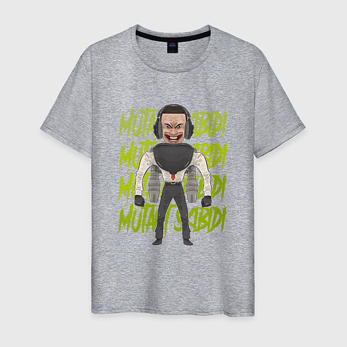 Мужская футболка Mutant skibidi / Меланж – фото 1