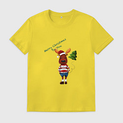 Мужская футболка Олень Рудольф