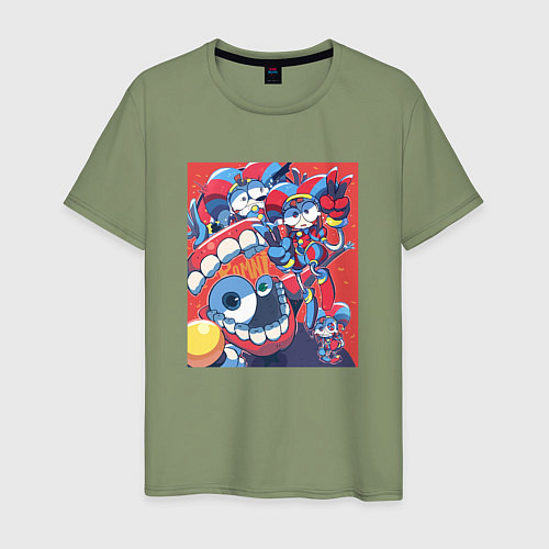 Мужская футболка Помни и Кейн Удивительный цифровой цирк / Авокадо – фото 1