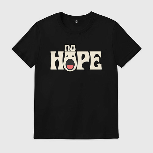 Мужская футболка No hope / Черный – фото 1