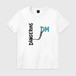 Футболка хлопковая мужская Depeche Mode - Dangerous Alan, цвет: белый