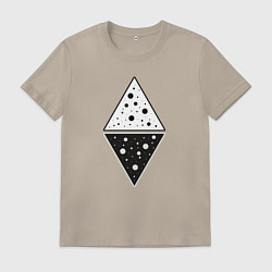 Мужская футболка Треугольник день и ночь