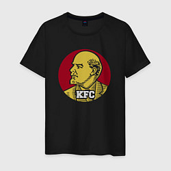 Футболка хлопковая мужская Lenin KFC, цвет: черный