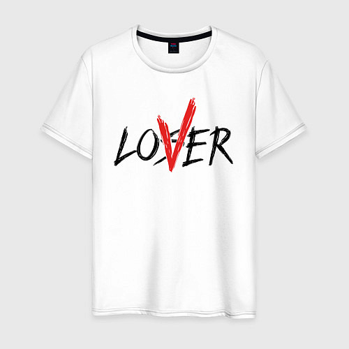 Мужская футболка Loser lover / Белый – фото 1