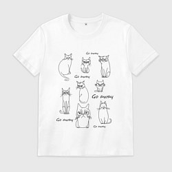 Мужская футболка Сердитые коты