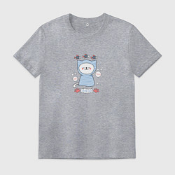 Мужская футболка Котик и рыбки