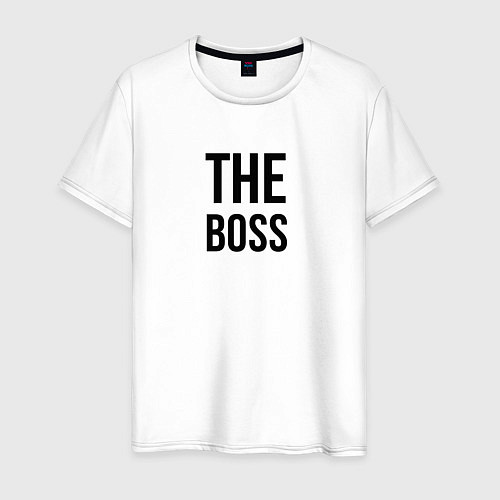 Мужская футболка The boss - Couple / Белый – фото 1
