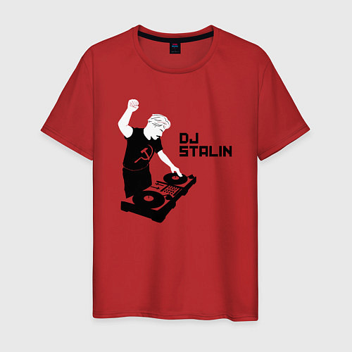 Мужская футболка Диджей Сталин / Красный – фото 1