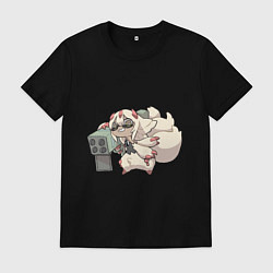 Футболка хлопковая мужская Опасная Фапута, цвет: черный