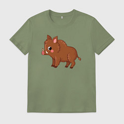 Мужская футболка Милый кабанчик