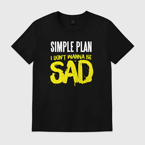 Мужская футболка Simple Plan / Черный – фото 1